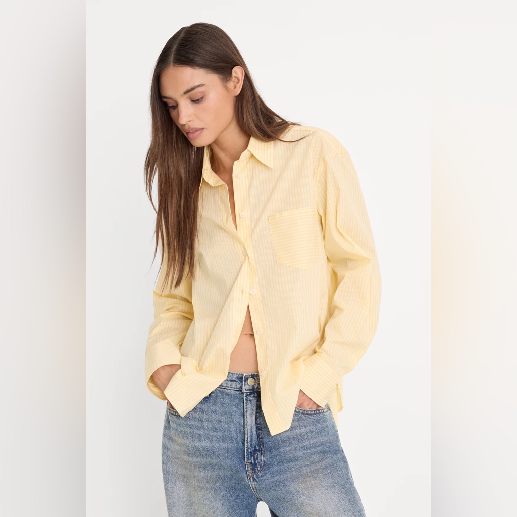 Good American Poplin Classic Boxy Shirt